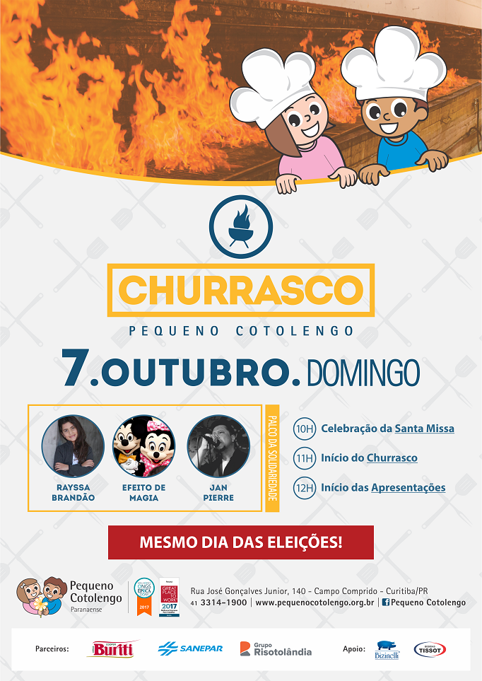 Divulgacao Outubro - Churrasco 2018